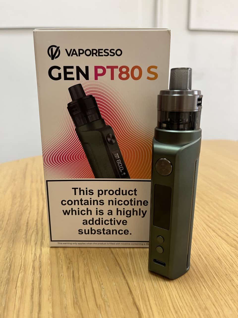 Vaporesso Gen 80S and box
