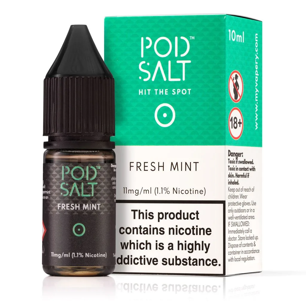 Fresh Mint Nic Salt E-Liquid by Pod Salt