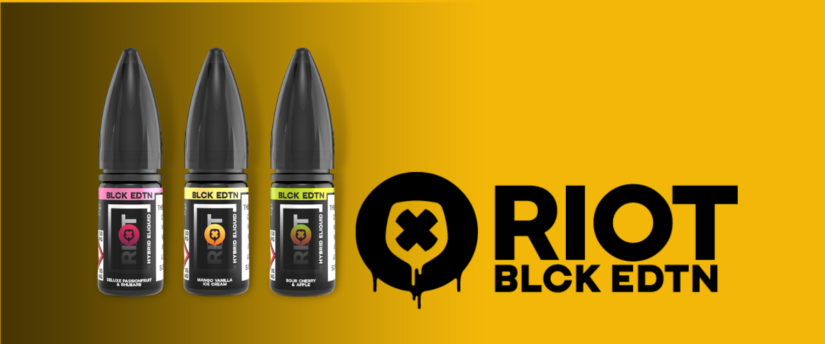 Riot E-Liquid BLCK EDTN Review: 3 New Premium Nic Salt Flavours!
