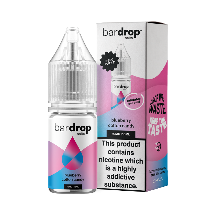 Blueberry Cotton Candy Nic Salt E-Liquid by Bar Drop