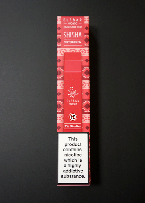 Watermelon Elf Bar Shisha MC600 Disposable Vape