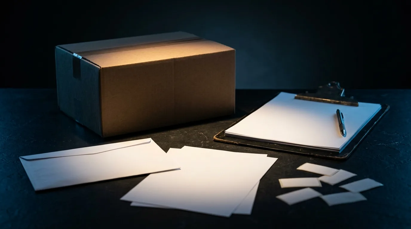 Retailer checking stamped vape packaging against supplier paperwork