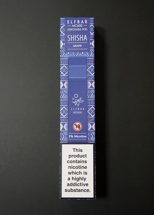 Grape Elf Bar Shisha MC600 Disposable Vape