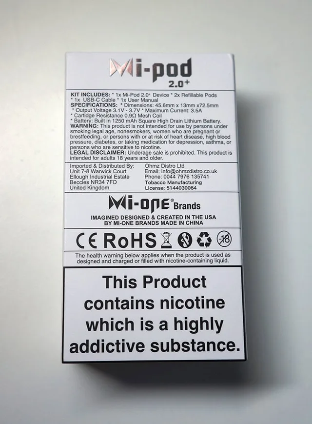 Mi-Pod 2.0+ box back