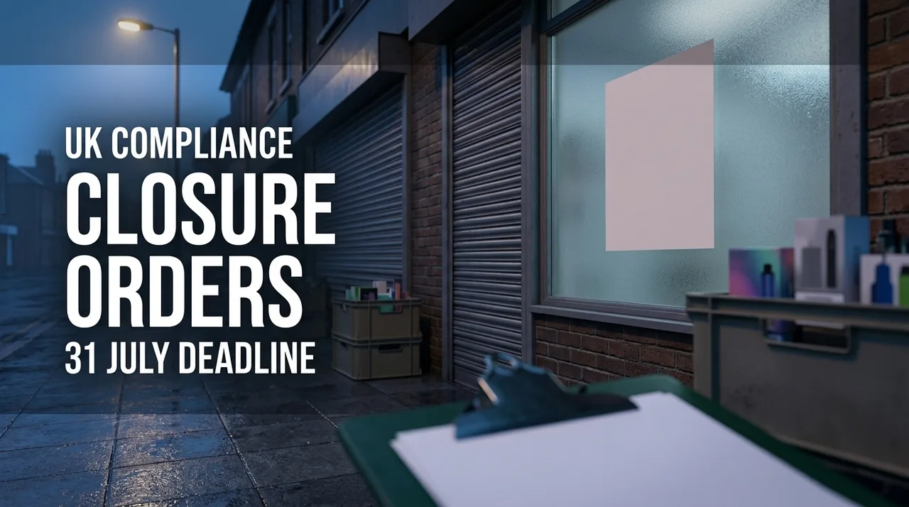 Closure orders for illegal vape shops: what the 31 July Home Office deadline could change
