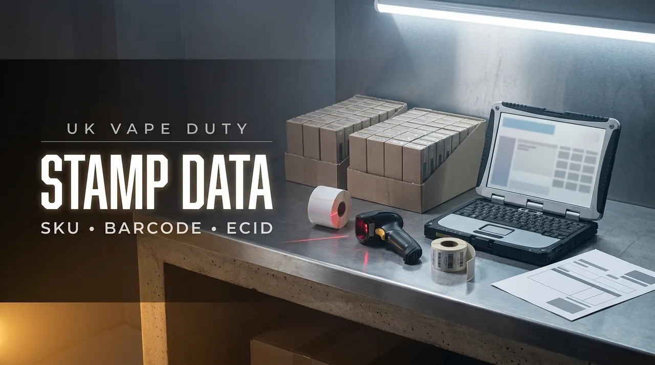 Vape duty stamp activation data: the new product details HMRC wants recorded