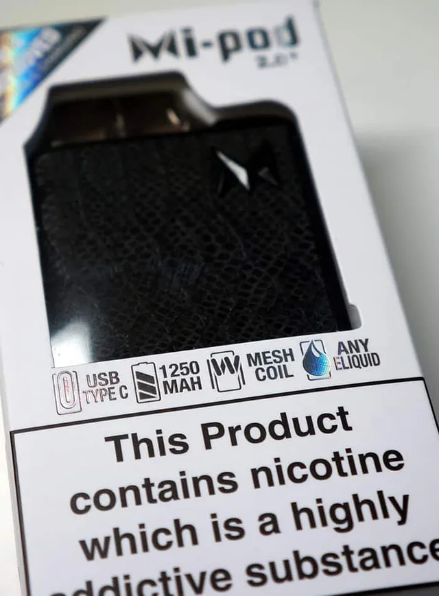 Mi-Pod 2.0+ "any e-liquid" box claim