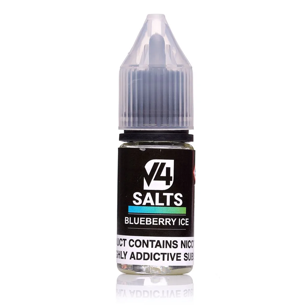 Blueberry Ice Nic Salt E-Liquid by V4 Vapour