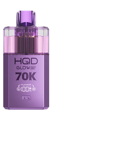 Official HQD product asset showing the Glow Air 70K device front view.