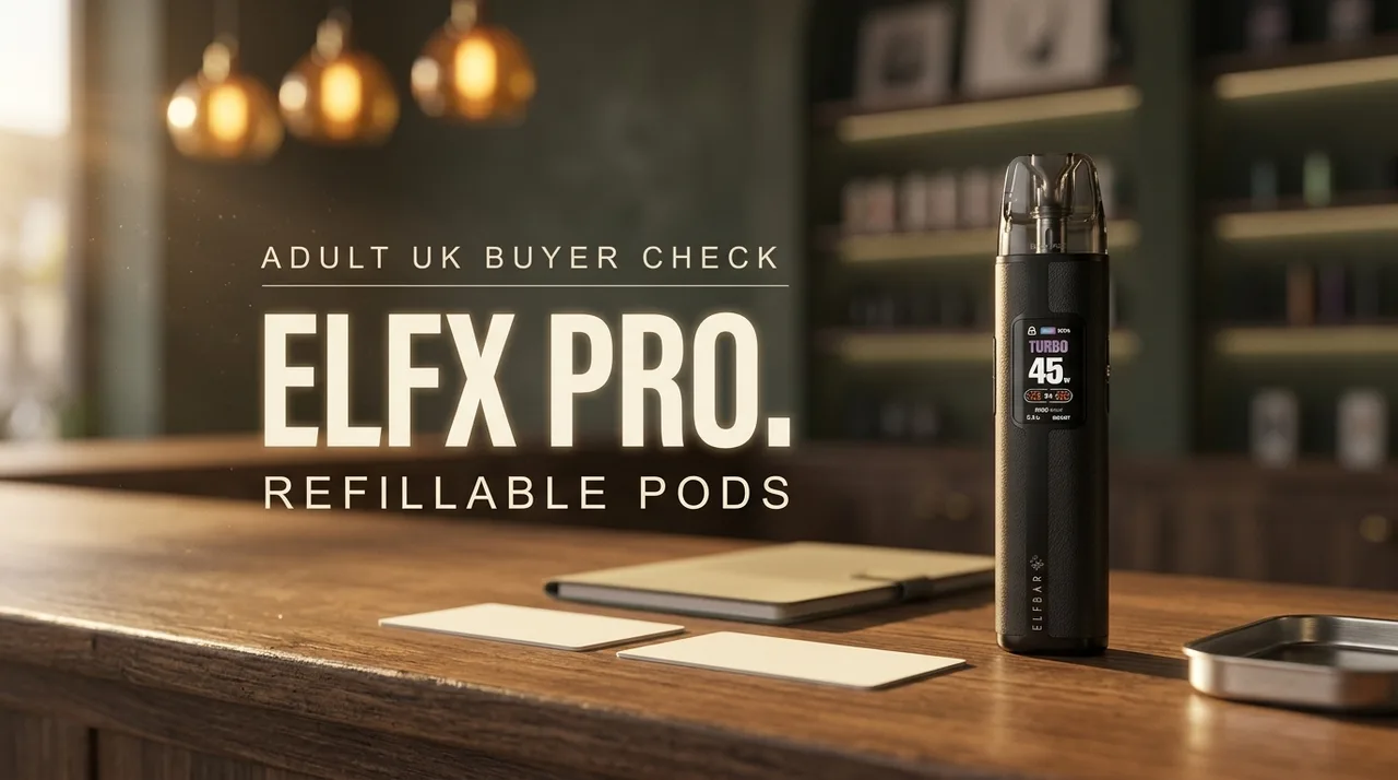 Elf Bar ELFX Pro Classic Edition UK: adult refillable-pod check