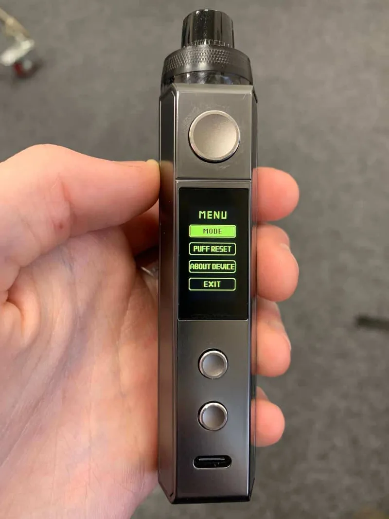 VooPoo Drag H80S Menu
