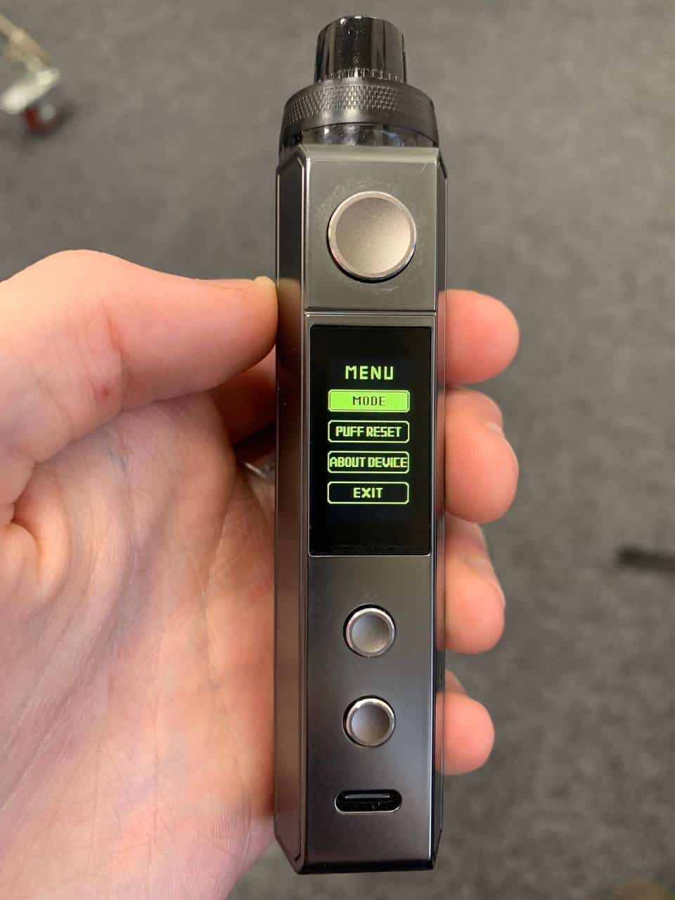 VooPoo Drag H80S Menu