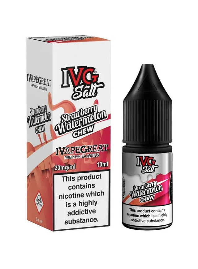 Strawberry Watermelon Chew Nic Salt E-Liquid by IVG