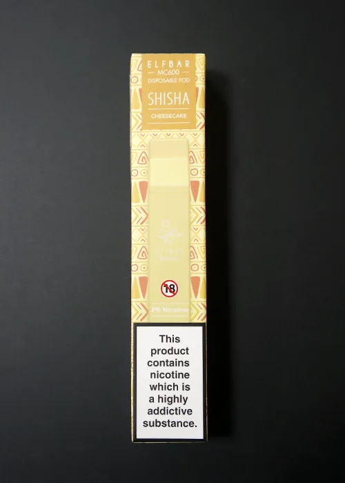 Cheesecake Elf Bar Shisha MC600 Disposable Vape