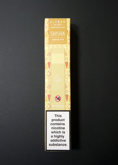Cheesecake Elf Bar Shisha MC600 Disposable Vape